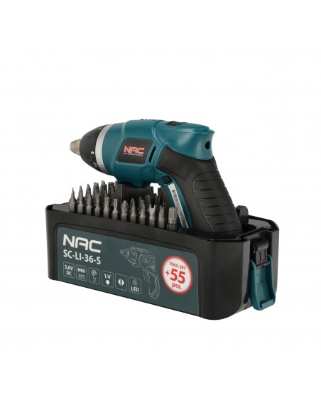 Wkrętak akumulatorowy z zestawem akcesoriów NAC SC-LI-36-S 5905842520301 7