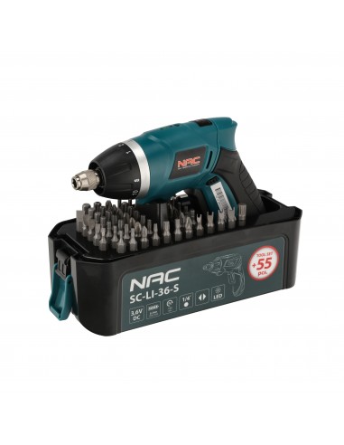 Wkrętak akumulatorowy z zestawem akcesoriów NAC SC-LI-36-S 5905842520301 10