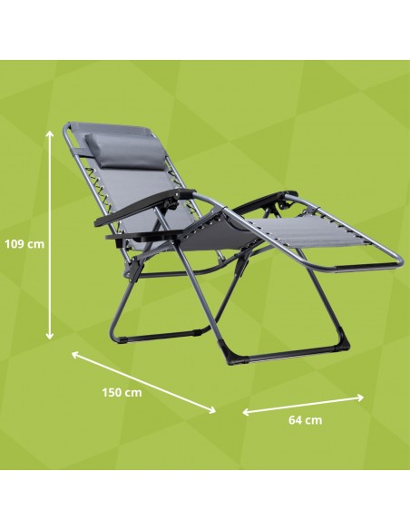 Lekki fotel ogrodowy składany Zero Gravity Meven - zestaw 2 szt. - Leżaki ogrodowe Lekki fotel ogrodowy składany Zero Gravity Meven - zestaw 2 szt. 5905842528949 11