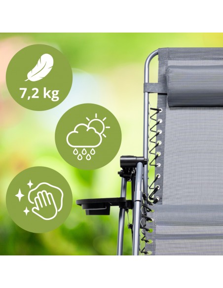 Lekki fotel ogrodowy składany Zero Gravity Meven - zestaw 2 szt. - Leżaki ogrodowe Lekki fotel ogrodowy składany Zero Gravity Meven - zestaw 2 szt. 5905842528949 12
