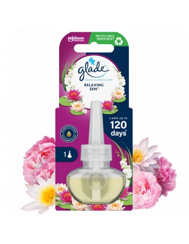 Wkład Relaxing Zen do odświeżacza GLADE Electric scented oil 20ml 5000204348507