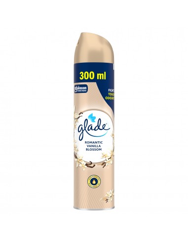 Odświeżacz powietrza w sprayu o zapachu wanilii Glade Romantic Vanilla Blossom 300 ml 5000204845389