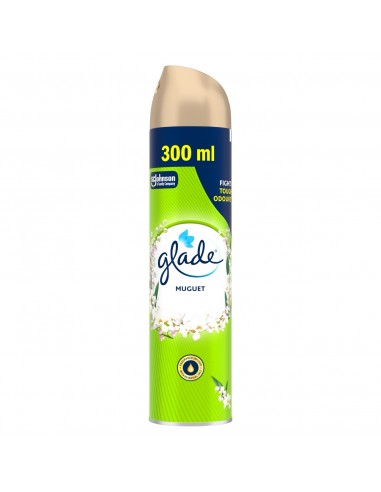 Lekki odświeżacz powietrza w sprayu o zapachu konwalii Glade Muguet 300 ml 4000290951705