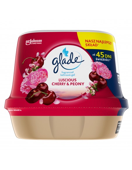 Zapachowy żel do łazienki Glade Luscious Cherry & Peony 5000204184952