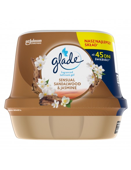 Żelowy odświeżacz do łazienki Glade Sensual Sandalwood & Jasmine 5000204185133