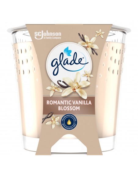 Waniliowa świeca zapachowa Glade Romantic Vanilla Blossom 112 g 5000204357226
