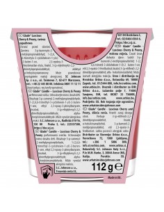 Owocowo-kwiatowa świeca zapachowa Glade Luscious Cherry & Peony 112 g 5000204356861 2