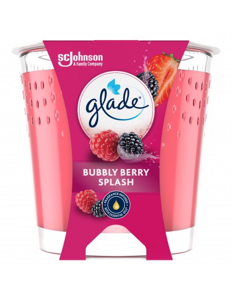Świeca zapachowa o aromacie owoców leśnych Glade Bubbly Berry Splash 112 g 5000204356595