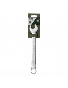 Klucz płasko-oczkowy ze stali chromowo-wanadowej 19 mm NAC NP-SP-S19 5905842527348