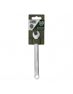Klucz płasko-oczkowy ze stali chromowo-wanadowej 10 mm NAC NP-SP-S10 5905842527256