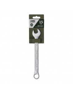 Klucz płasko-oczkowy ze stali chromowo-wanadowej 15 mm NAC NP-SP-S15 5905842527300