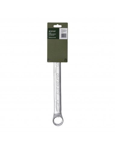 Klucz płasko-oczkowy ze stali chromowo-wanadowej 27 mm NAC NP-SP-S27 5905842527423 2