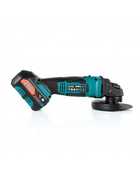 Akumulatorowa szlifierka kątowa NAC 125 mm z akumulatorem i ładowarką AGE-125-LI-B-20V 5902490740211