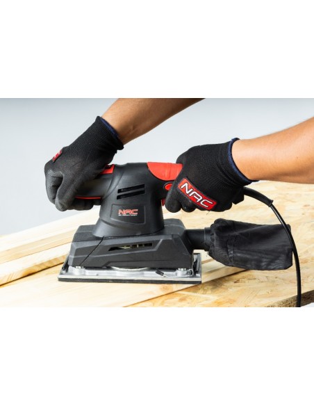 Szlifierka oscylacyjna z odsysaniem pyłu 380W NAC ES38A-115-230-GN 5905842513945 9