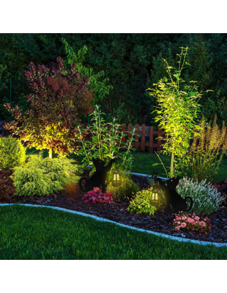 Ogrodowa lampa solarna LED wbijana KOT Meven 35 cm 5905842530782 5