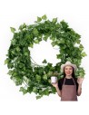 Sztuczny bluszcz ozdobny, girlanda na ścianę Meven 12 szt. 220 cm