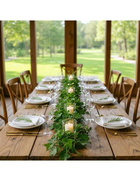 Sztuczny bluszcz ozdobny, girlanda na ścianę Meven 12 szt. 220 cm 5905842530874 6