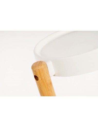 3-piętrowy kwietnik bambusowy biały Meven 26 cm x 50 cm x 80 cm 5905842530904 8