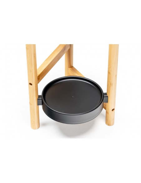 3-piętrowy kwietnik bambusowy czarny Meven 26 cm x 50 cm x 80 cm 5905842530911 6