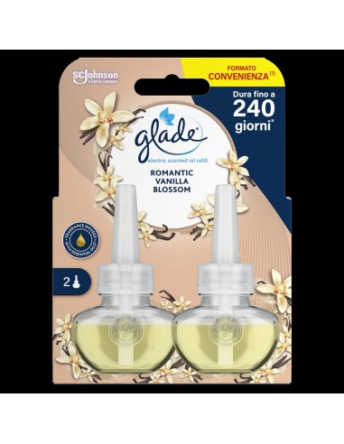 Podwójny zapas do elektrycznego odświeżacza powietrza Glade Romantic Vanilla Blossom 5000204334128 8