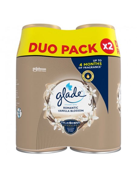Podwójny zapas do automatycznego odświeżacza powietrza Glade Romantic Vanilla Blossom 5000204355048