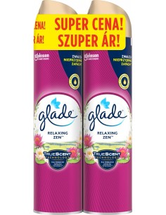 Podwójny odświeżacz powietrza w aerozolu 1+1 Glade Relaxing Zen 5000204983388