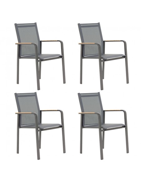 Wytrzymałe krzesła ogrodowe Kingston Meven 4 szt. 5905842515604