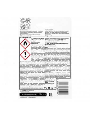 Skoncentrowany odświeżacz powietrza Glade Touch & Fresh zapach Relaxing Zen 10ml 5000204762174 2
