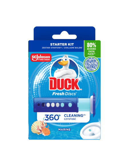 Żelowe krążki do toalety o zapachu morskim Duck Fresh Discs 