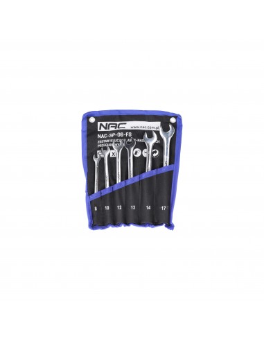 Zestaw kluczy płasko - nasadowych przegubowych 6 szt.  8, 10, 12, 13, 14, 17 mm NAC-SP-06-FS 5905842520769 3