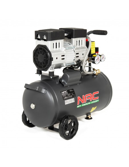 Cichy kompresor bezolejowy NAC OF-SL-24-0.75-IN 24L 750 W 5902490787742