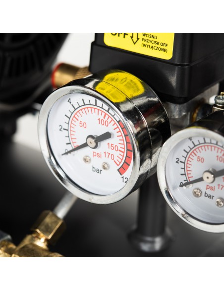 Cichy kompresor bezolejowy NAC OF-SL-24-0.75-IN 24L 750 W 5902490787742 5