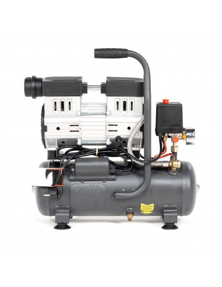 Mobilny kompresor bezolejowy cichy NAC OF-SLM-8-0.75-IN 8L 750W 1HP 5905842511828 4