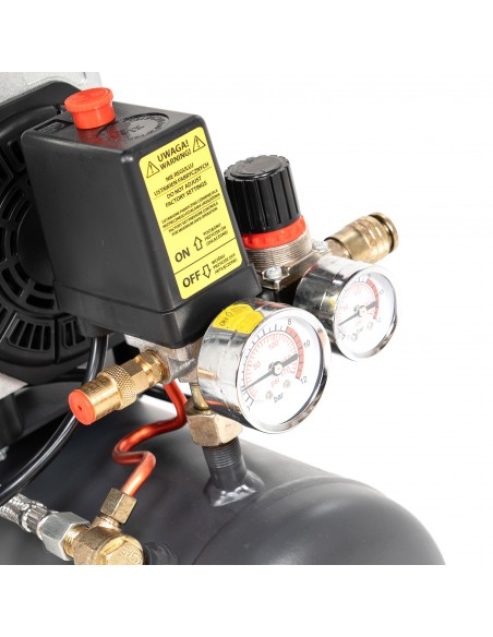 Mobilny kompresor bezolejowy cichy NAC OF-SLM-8-0.75-IN 8L 750W 1HP 5905842511828 5