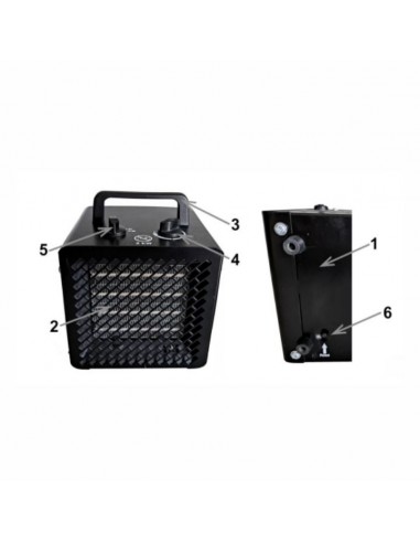 Nagrzewnica elektryczna z grzałką PTC NAC HE-2K-P-BG 2000W 5905842520707 8