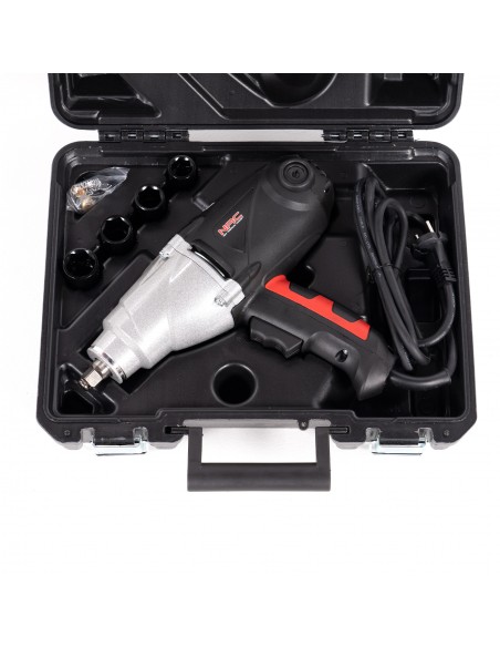Elektryczny klucz udarowy + nasadki NAC IW-101-450-GN 1010W 450Nm 5905842517646 2