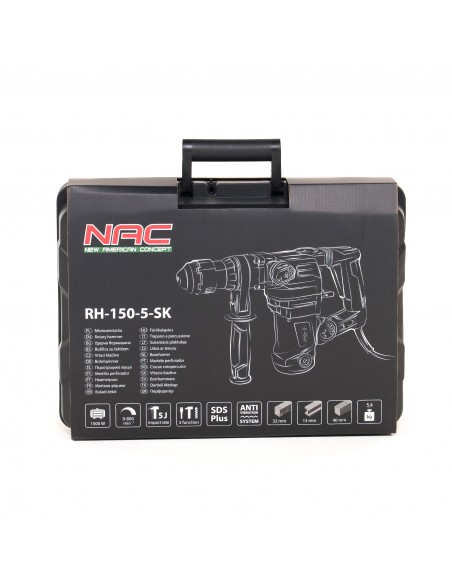 Mocny młot udarowo-obrotowy NAC RH-150-5-SK 1500W 5J 5905842527539 11