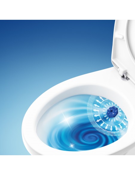 Żelowe krążki do toalety o zapachu eukaliptusa Duck Fresh Discs Active - Zawieszki i krążki do WC Żelowe krążki do toalety o zapachu eukaliptusa Duck Fresh Discs Active 5000204339048 4