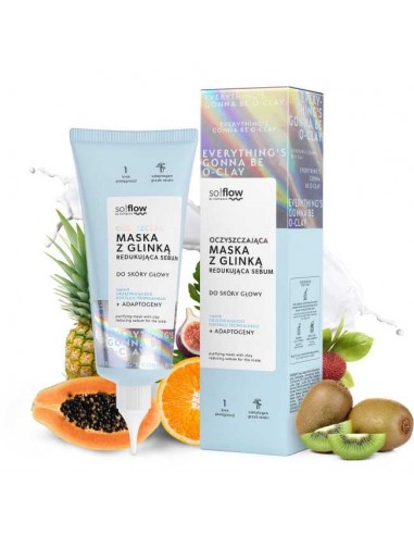 Oczyszczająca maska z glinką redukująca sebum So!Flow 100 ml 5907618136983