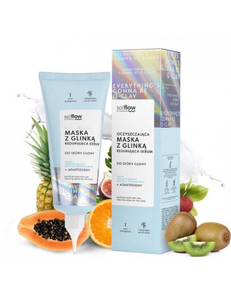 Oczyszczająca maska z glinką redukująca sebum So!Flow 100 ml 5907618136983