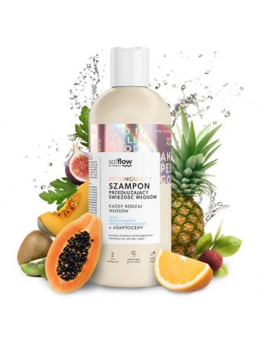 Peelingujący szampon przedłużający świeżość So!Flow 400 ml 5907618136969