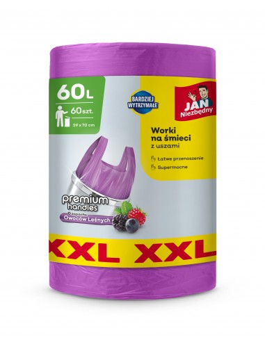 Zapachowe worki na śmieci z uszami 60 l Jan Niezbędny 60 szt. 5201314198208 3
