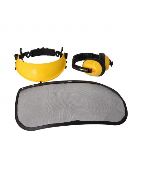 Przeciwodpryskowa przyłbica ochronna do koszenia z nausznikami ochronnymi NAC 5905842527546 3