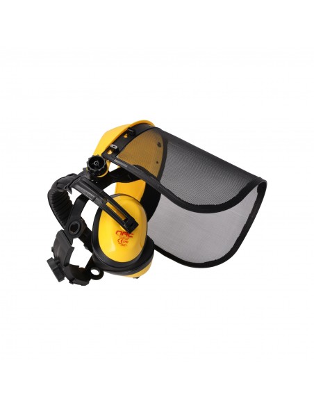 Przeciwodpryskowa przyłbica ochronna do koszenia z nausznikami ochronnymi NAC 5905842527546 4