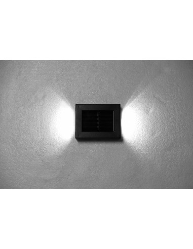 Ogrodowa lampa solarna ścienna z czujnikiem zmierzchu 4 LED 600 mAh Meven 5905842532212 6