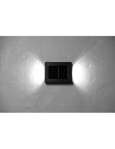 Ogrodowa lampa solarna ścienna z czujnikiem zmierzchu 4 LED 600 mAh Meven 5905842532212 6