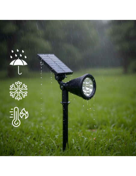 Reflektor solarny wbijany  z czujnikiem zmierzchu 7 LED 1200 mAh Meven 5905842532229 6