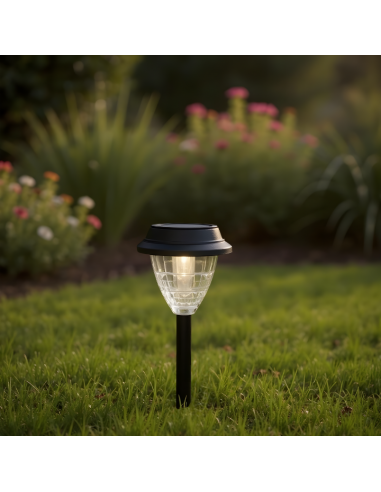 Ogrodowa lampa solarna wbijana z czujnikiem zmierzchu Mandala Meven 5905842532236 2