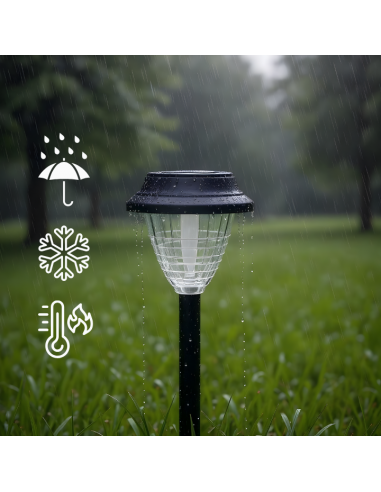 Ogrodowa lampa solarna wbijana z czujnikiem zmierzchu Mandala Meven 5905842532236 3