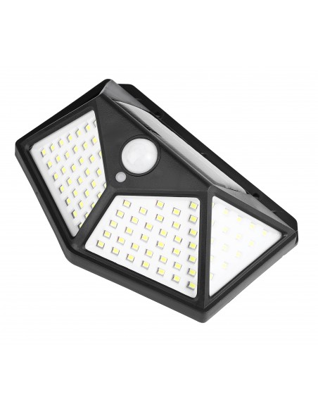 Lampa solarna ścienna kinkiet z czujnikiem ruchu 100 LED Meven 5905842532243 2